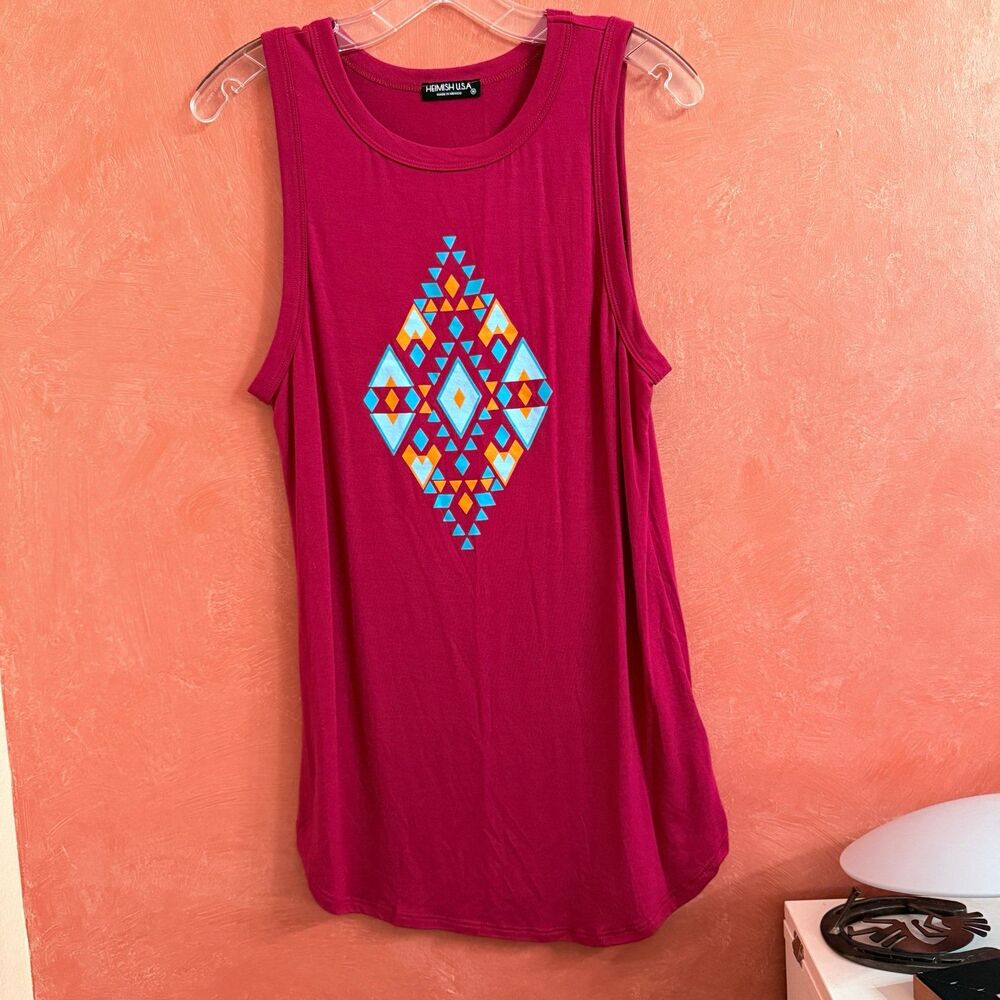 Heimish women’s Aztec tank top size medium